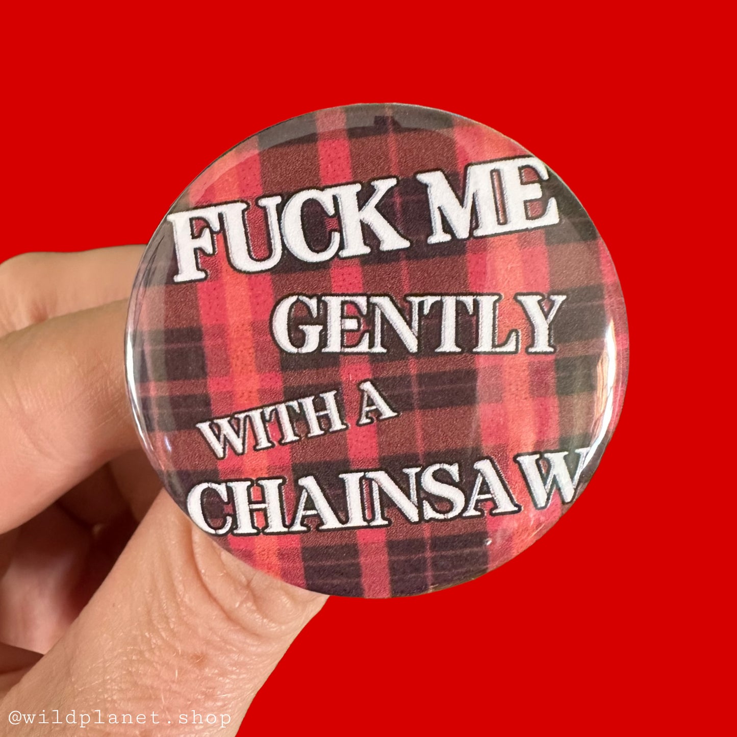 Heathers Buttons Plaid 80’s Movie badges Four Pack 1.75”