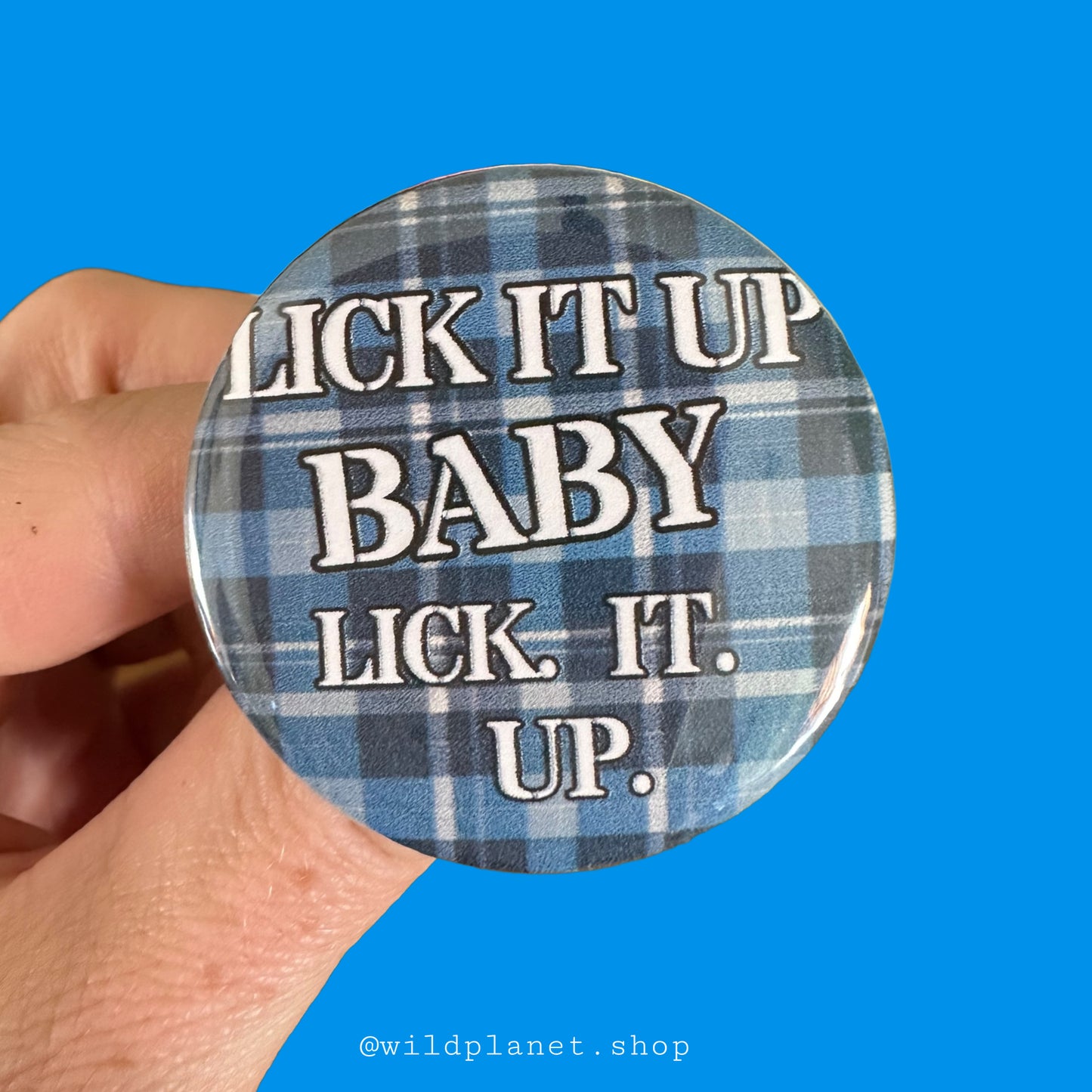 Heathers Buttons Plaid 80’s Movie badges Four Pack 1.75”