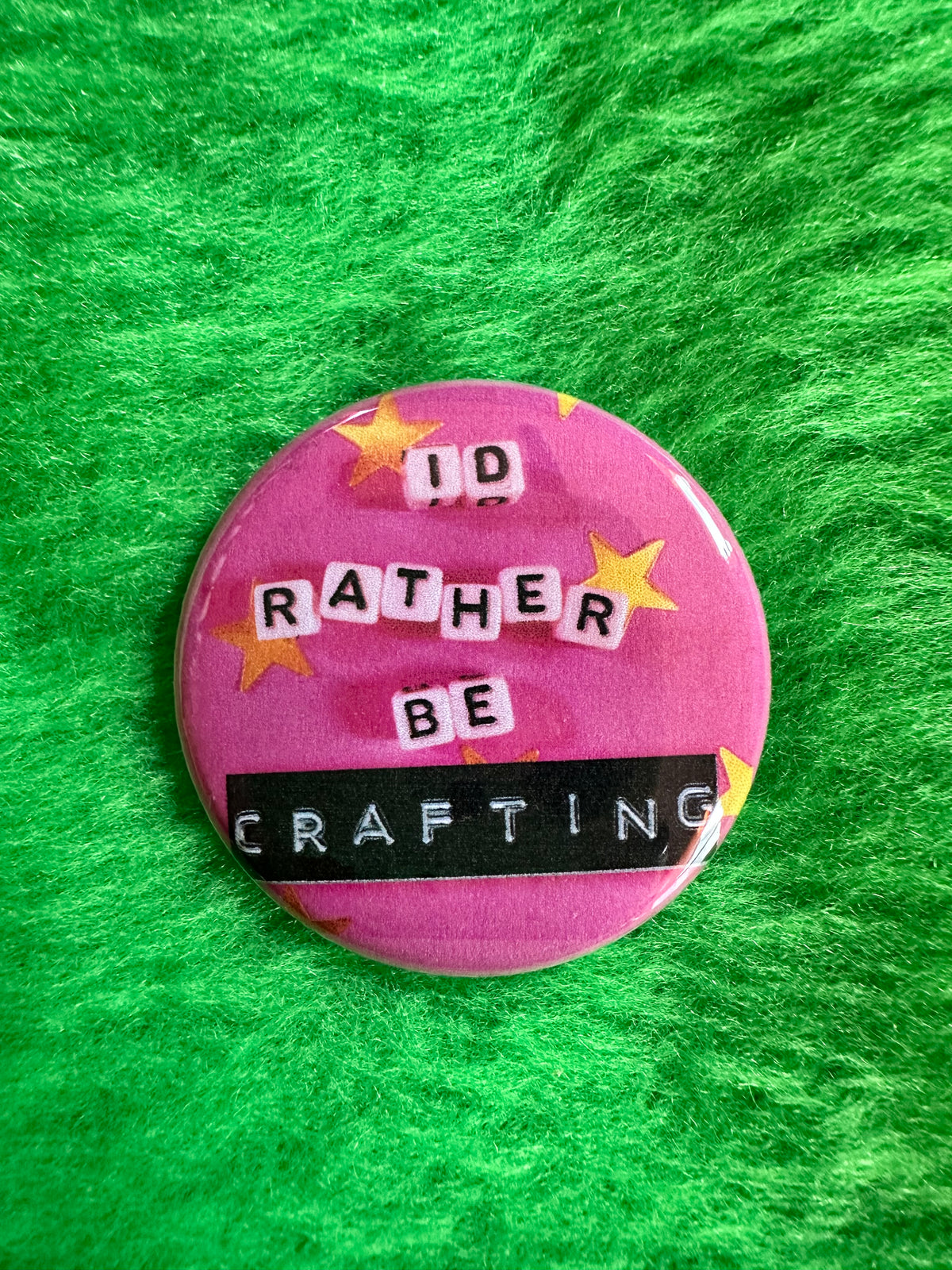 Buttons Badges about ARTS AND CRAFTS! Arts and crafts are punk/metal! 1.75” diameter buttons!