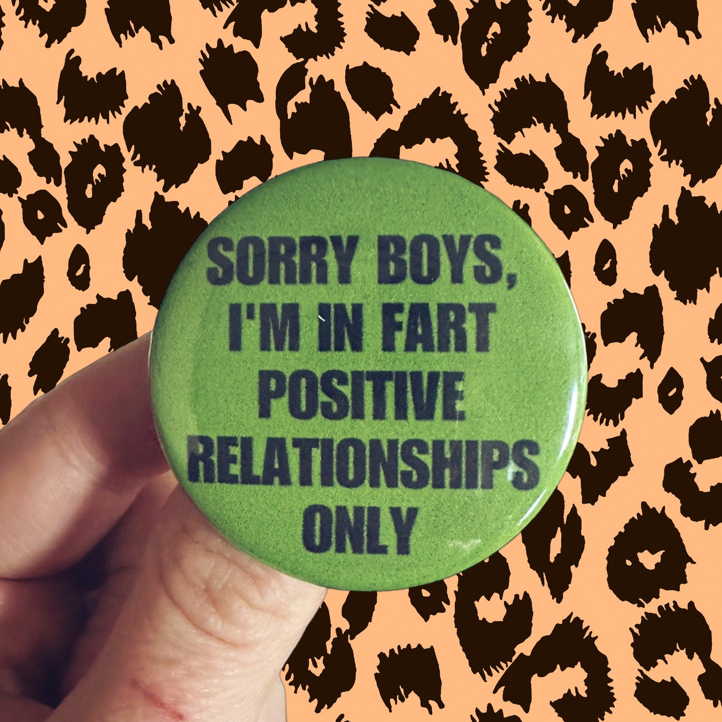 Handmade Fart Buttons Fart Positive IBS 1.75” buttons