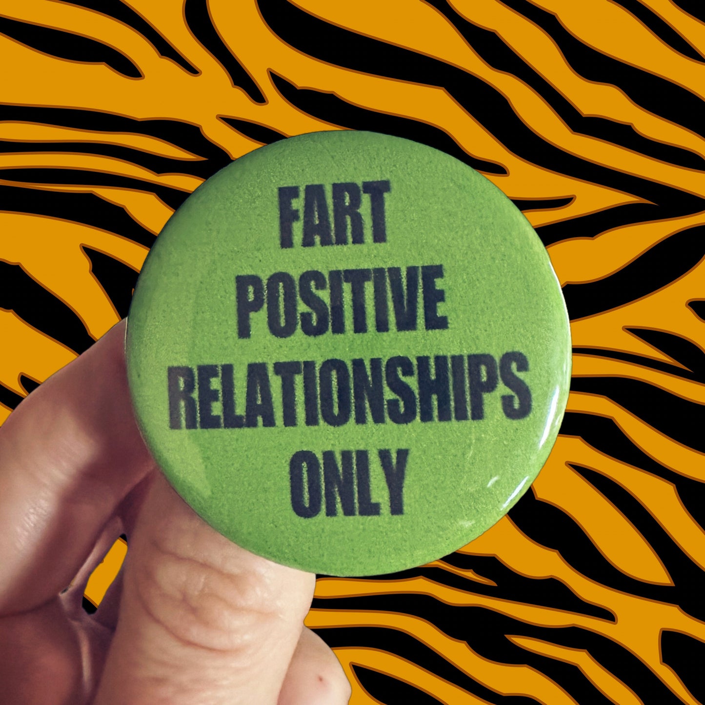 Handmade Fart Buttons Fart Positive IBS 1.75” buttons