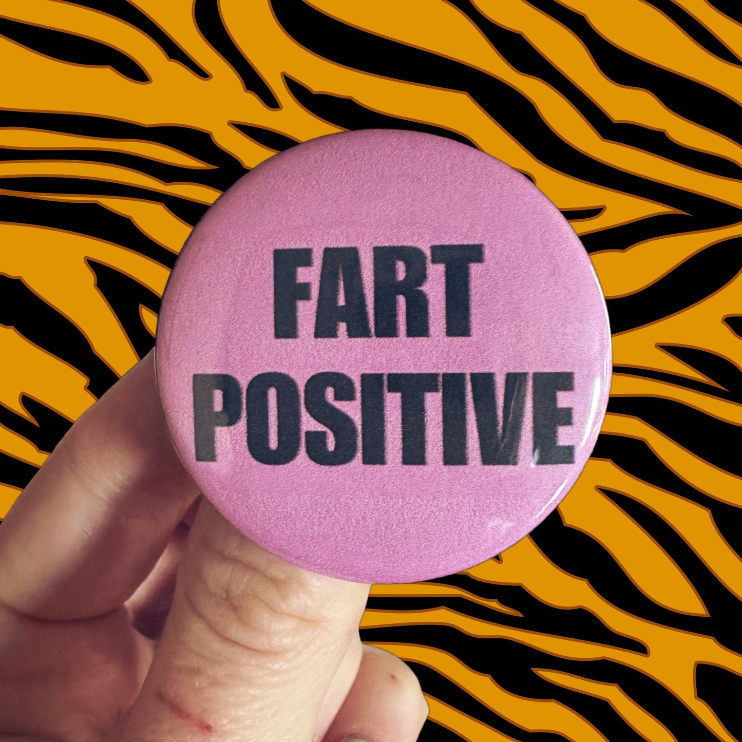 Handmade Fart Buttons Fart Positive IBS 1.75” buttons