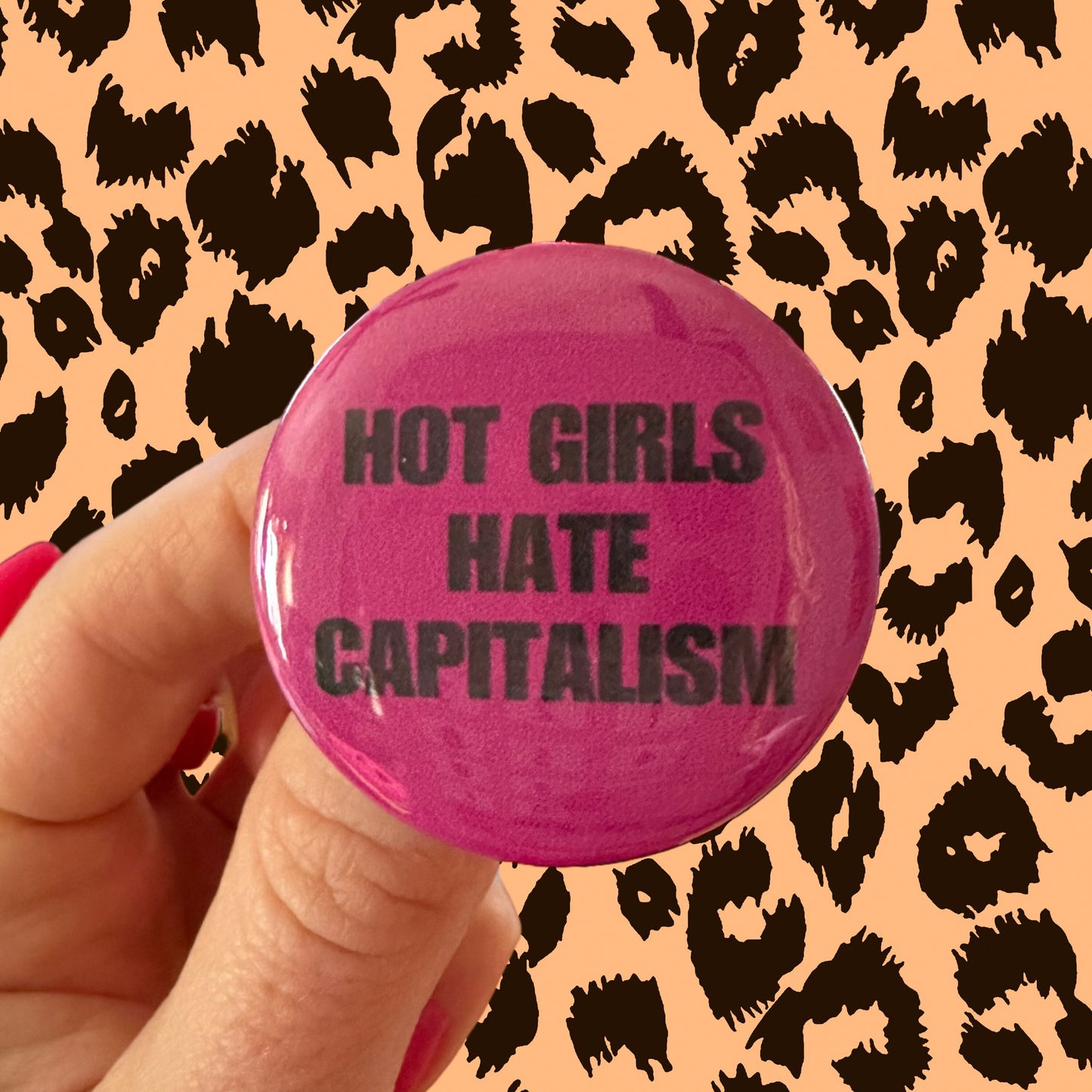 Funny Buttons Swears Queer Anti Capitalist Gay Slut Handmade Pink Blue Buttons