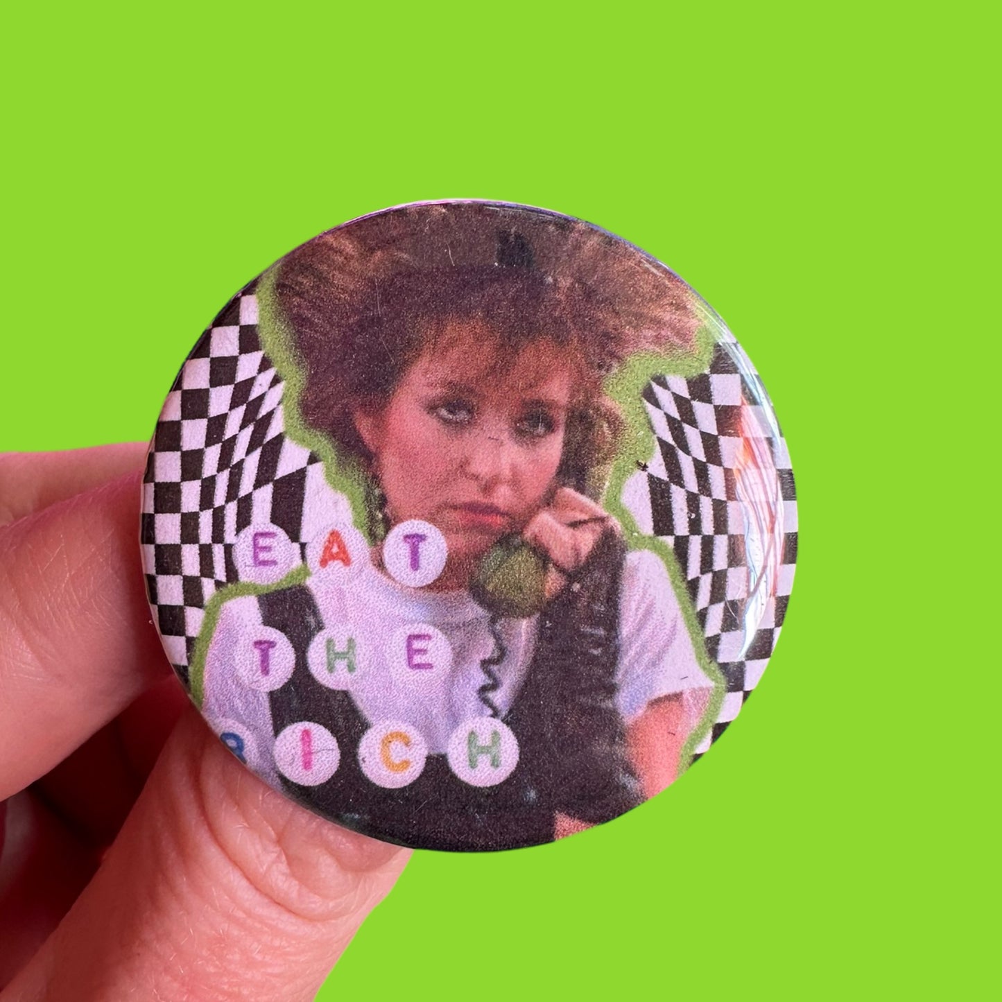 Handmade Buttons Badges Pins 1.75” Pop culture Debbie Harry John Waters Heathers Daria