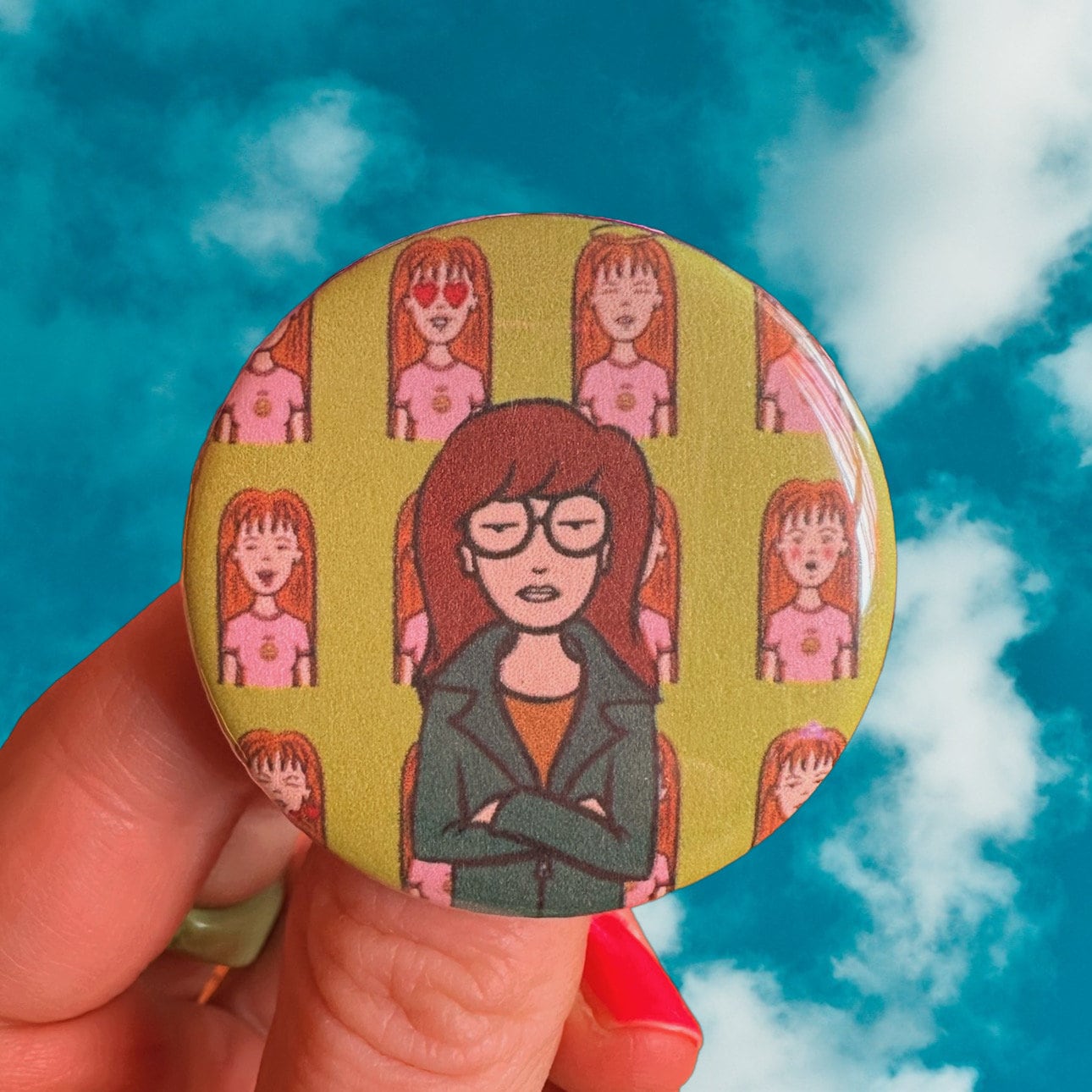 Handmade Buttons Badges Pins 1.75” Pop culture Debbie Harry John Waters Heathers Daria